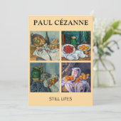 Paul Cezanne - Stilstaande stukken van Lifes Kaart (Staand voorkant)