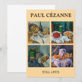 Paul Cezanne - Stilstaande stukken van Lifes Kaart (Voorkant / Achterkant)