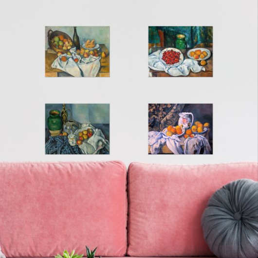 Paul Cezanne - Stilstaande stukken van Lifes Muurkunst Sets (Woonkamer)