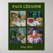 Paul Cezanne - Stilstaande stukken van Lifes Poster (Voorkant)