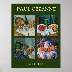 Paul Cezanne - Stilstaande stukken van Lifes Poster