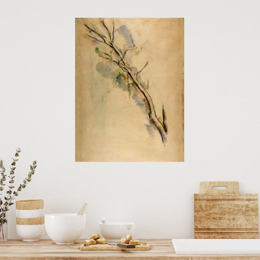 Paul Cezanne Studies over een boom Poster (Keuken)