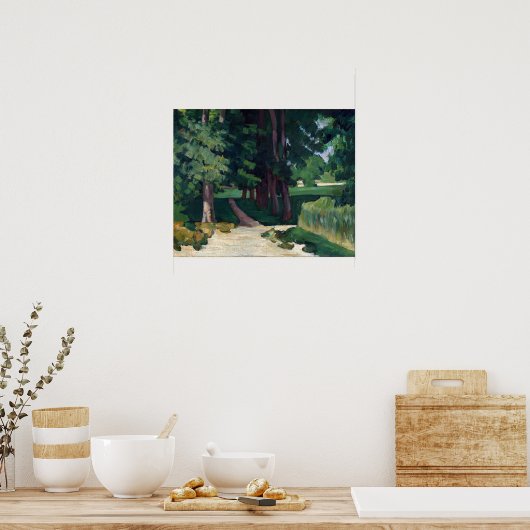 Paul Cézanne The Avenue at the Jas de Bouffan Poster (Keuken)