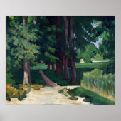 Paul Cézanne The Avenue at the Jas de Bouffan Poster (Voorkant)