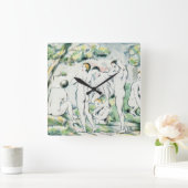 Paul Cezanne | The Bathers, Small plate Vierkante Klok (Huis)