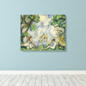 Paul Cezanne | The Battle of Love, c. 1880 (olie o Canvas Afdruk (Insitu (Houten vloer))