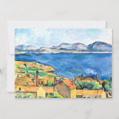 Paul Cezanne, The Bay of Marseille, Kaart (Voorkant)