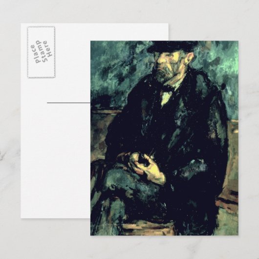Paul Cezanne | The Gardener Vallier, c.1905 Briefkaart (Voorkant / Achterkant)