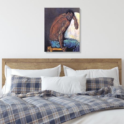Paul Cezanne - The Negro Scipio Fine Art Painting Canvas Afdruk (Insitu (Slaapkamer))