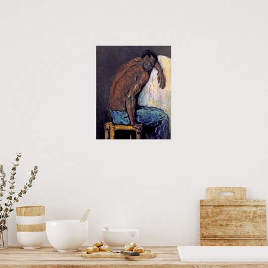 Paul Cezanne - The Negro Scipio Fine Art Painting Poster (Keuken)