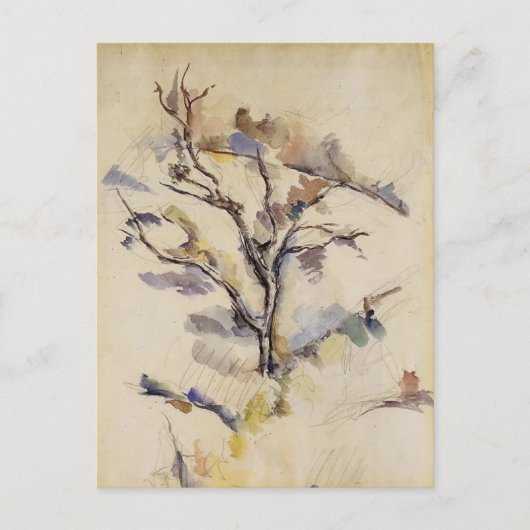 Paul Cezanne- The Oak Briefkaart (Voorkant)