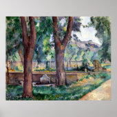 Paul Cezanne The Pool op de Jas de Bouffan Poster (Voorkant)
