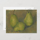 Paul Cezanne - Three Pears Briefkaart (Voorkant / Achterkant)