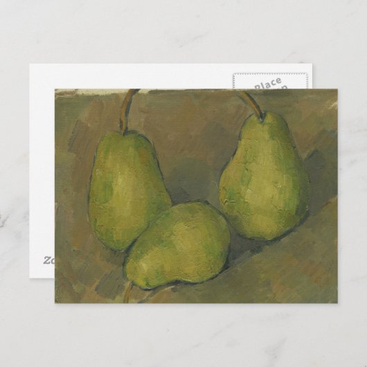 Paul Cezanne - Three Pears Briefkaart (Voorkant / Achterkant)