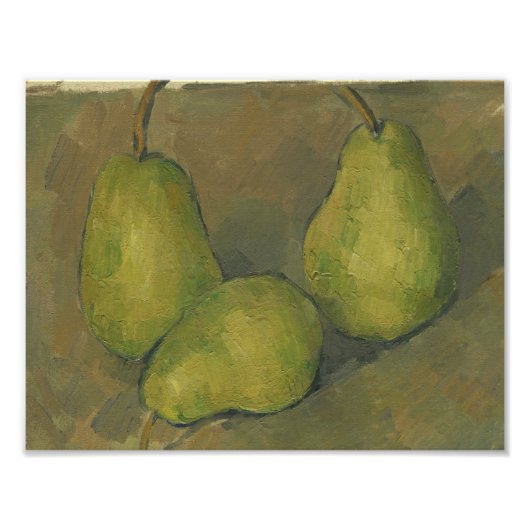 Paul Cezanne - Three Pears Foto Afdruk (Voorkant)