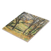 Paul Cezanne - Trees en Houses Tegeltje (Zijkant)