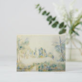 Paul Cezanne-Trees van het water Briefkaart (Staand voorkant)