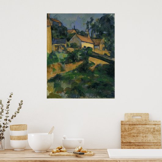 Paul Cézanne - Turning Road in Montgeroult Poster (Keuken)