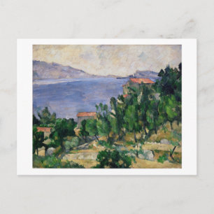 Paul Cezanne   Uitzicht van de berg Marseilleveyre Briefkaart
