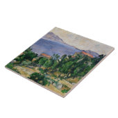 Paul Cezanne | Uitzicht van de berg Marseilleveyre Tegeltje (Zijkant)
