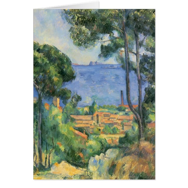Paul Cezanne-Uitzicht van L'Estaque en Chateaux d' (Voorkant)