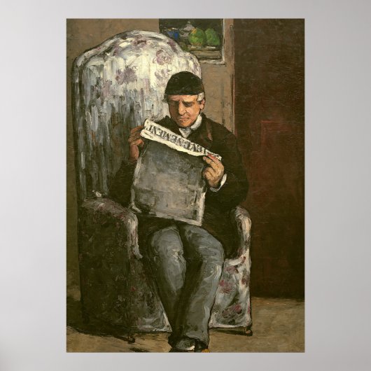 Paul Cezanne | Vader van de kunstenaar, in de lett Poster (Voorkant)
