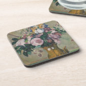  Paul Cezanne Vase of Flowers Bier Onderzetter (Linkerzijde)