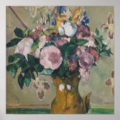 Paul Cezanne Vase of Flowers Poster (Voorkant)