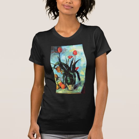 Paul Cezanne - Vase van Tulips T-shirt (Voorkant)