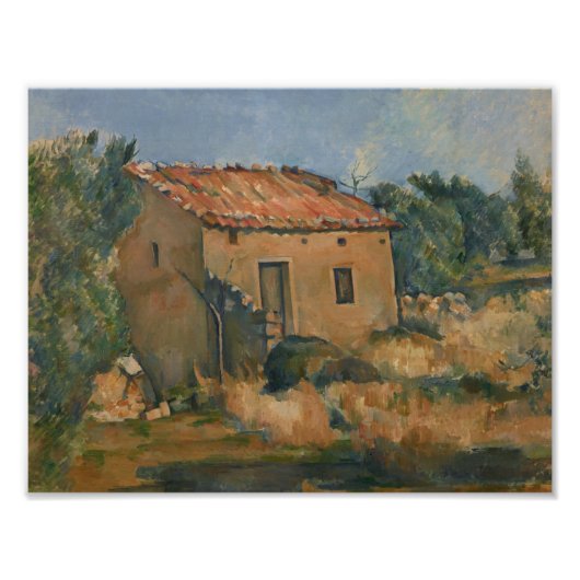 Paul Cezanne - Verlaten Huis Foto Afdruk (Voorkant)