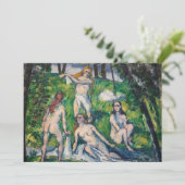 Paul Cezanne - Vier badenden Bedankkaart (Staand voorkant)