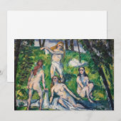 Paul Cezanne - Vier badenden Bedankkaart (Voorkant / Achterkant)