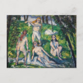 Paul Cezanne - Vier badenden Briefkaart (Voorkant)