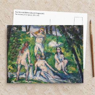 Paul Cezanne - Vier Badenden Briefkaart