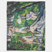 Paul Cezanne - Vier badenden Fleece Deken (Voorkant)