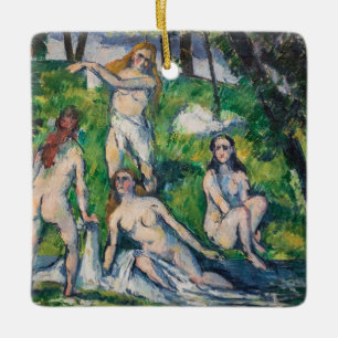 Paul Cezanne - Vier badenden Keramisch Ornament
