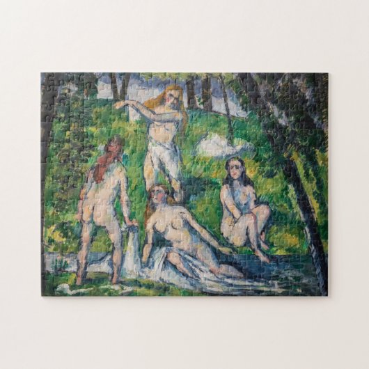 Paul Cezanne - Vier badenden Legpuzzel (Horizontaal)