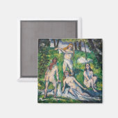 Paul Cezanne - Vier badenden Magneet (Voorkant / Achterkant)