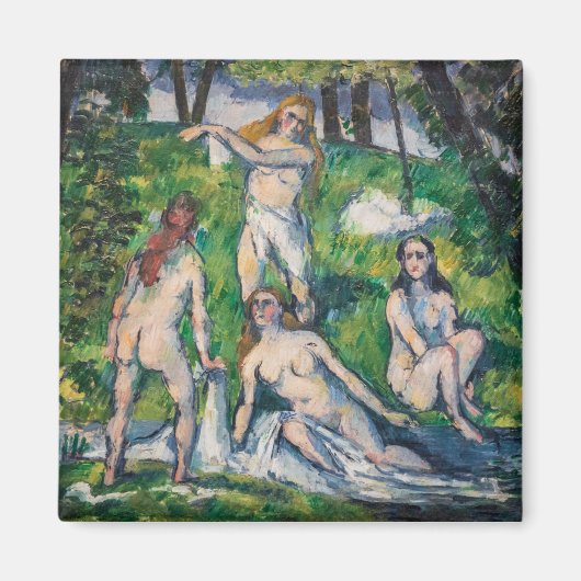 Paul Cezanne - Vier badenden Magneet (Voorkant)