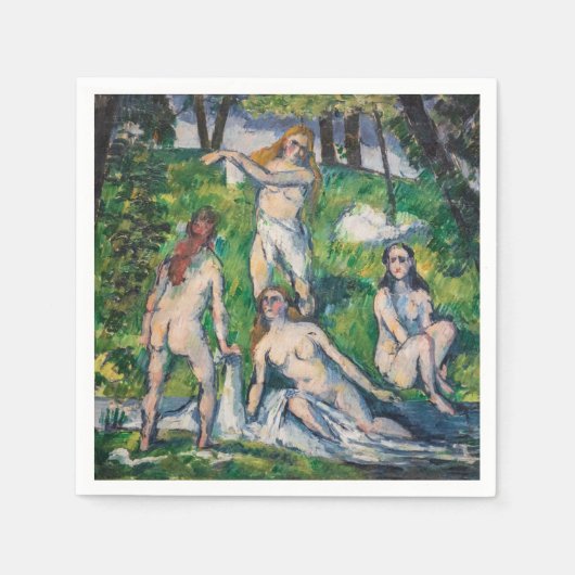 Paul Cezanne - Vier badenden Servet (Voorkant)