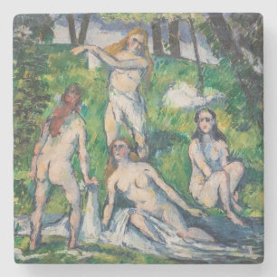 Paul Cezanne - Vier badenden Stenen Onderzetter