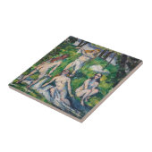 Paul Cezanne - Vier badenden Tegeltje (Zijkant)