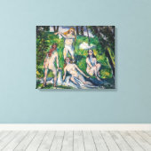 Paul Cezanne - Vier Baders Canvas Afdruk (Insitu (Houten vloer))