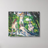 Paul Cezanne - Vier Baders Canvas Afdruk (Voorkant)
