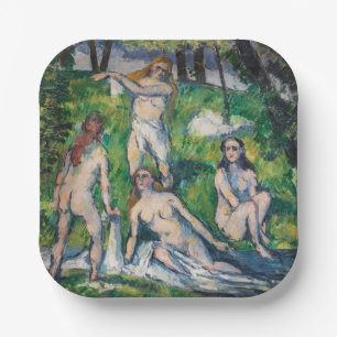 Paul Cezanne - Vier baders Papieren Bordje