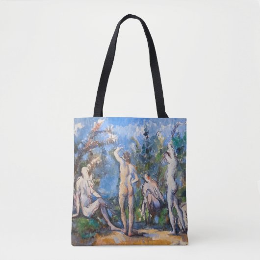 Paul Cezanne - Vijf badenden Tote Bag (Voorkant)