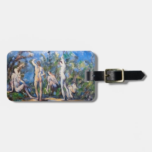 Paul Cezanne - Vijf baders Bagagelabel (Voorkant horizontaal)