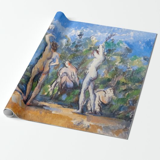 Paul Cezanne - Vijf baders Cadeaupapier (Uitgerold)