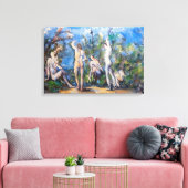 Paul Cezanne - Vijf baders Canvas Afdruk (Insitu (Woonkamer))