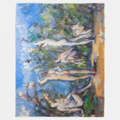 Paul Cezanne - Vijf baders Fleece Deken (Voorkant)